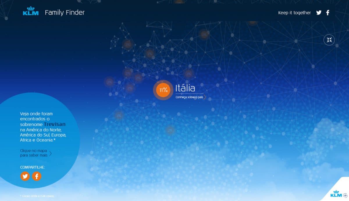 KLM Family Finder Screen 3